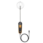 Testo Air Quality Monitor for Air Velocity, Temperature, +50°C Max