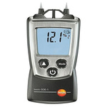 Testo 606-1 Moisture Meter, 50 % RH Max, ±1 % Accuracy, Backlit LCD Display, Battery-Powered