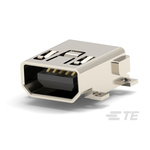 1734328-1 | TE Connectivity Right Angle, SMT, Socket Type Mini AB 2.0 USB Connector