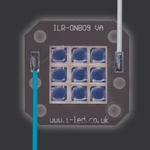ILS IHR-OG09-DEBL-SC221-WIR200., OSLON Square 9 LED Array, 9 Deep Blue LED