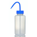 RS PRO 500ml LDPE Wide Neck Wash Bottle