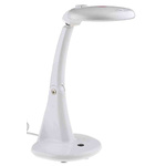 RS PRO LED Magnifying Lamp with Integral Base, 3 dpt, 12 dpt, 100mm Lens Dia., 100mm Lens