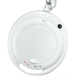 RS PRO LED Magnifying Lamp with Table Clamp Mount, 3 dpt, 5dioptre, 125mm Lens Dia., 125mm Lens