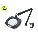 ideal-tek LED Magnifying Lamp with LED Flexi Magnifier Lamp, 5dioptre, 7.5 x 6.2in Lens