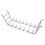 RS PRO Ultrasonic Cleaner Basket Ring Rack for 6L Tank