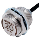 Omron Inductive Barrel-Style Proximity Sensor, M30 x 1.5, 20 mm Detection, NPN Output, 10 → 30 V, IP67