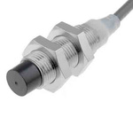 Omron Barrel-Style Proximity Sensor, M12 x 1, 8 mm Detection, PNP Normally Open Output, 12 → 24 V dc, IP67, IP69K
