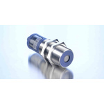 Microsonic CRM Series Ultrasonic Barrel-Style Ultrasonic Sensor, M30 x 1.5, 600 mm Detection, PNP Output, 9 → 30