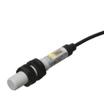 Carlo Gavazzi CA12CLC Series Capacitive Barrel-Style Proximity Sensor, M12 x 1, 8 mm Detection, PNP/NPN Output, 10