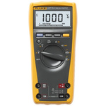 Fluke 177 Handheld Digital Multimeter, True RMS, 10A ac Max, 10A dc Max, 1000V ac Max