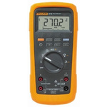 Fluke 27 Handheld Digital Multimeter, True RMS, 10A ac Max, 10A dc Max, 1000V ac Max - RS Calibrated