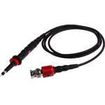 RS PRO Oscilloscope Probe, Passive Type, 300MHz, 1:100, BNC Connector