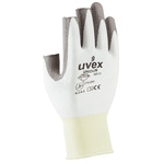 6613 10 | Uvex Unidur 6613 White Polyurethane Coated Dyneema Fibre, Elastane Work Gloves, Size 10, Large, 2 Gloves