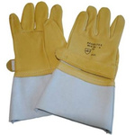 273762 | Sibille RGX-SG - REGELTEX Yellow Leather Coated Leather Leather Overglove, Size C, 1 pair Gloves