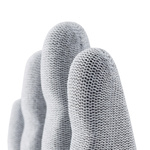 6008578 | Uvex Phynomic silv-air Grey HeiQ-Viroblock Coated Carbon, Polyamide Work Gloves, Size 8, Medium