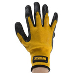 DPG70L | DeWALT Yellow Rubber Coated Work Gloves, Size 9, Large, 2 Gloves