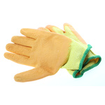 502-MAT | BM Polyco Matrix Orange Latex Coated Polycotton Work Gloves, Size 8, Medium, 10 Gloves