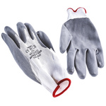 103-MAT | BM Polyco Matrix White Nitrile Coated Nylon Work Gloves, Size 9, Large, 10 Gloves