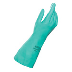 492 8 | Mapa Ultranitril Green Nitrile Work Gloves, Size 8, Medium, 20 Gloves