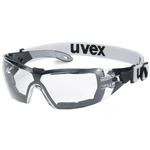 9192-180 | Uvex PHEOS Guard Anti-Mist UV Safety Glasses, Clear Polycarbonate Lens, Vented