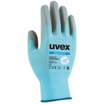 60080 7 | Uvex Phynomic C3 Blue Aqua-Polymer Foam Coated Elastane, Glass fibre, HPPE, Polyamide Work Gloves, Size 7, Small, 2