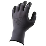 8010 | BM Polyco Polyflex Plus Grey Nitrile Coated Nitrile, Nylon Work Gloves, Size 10, Large, 2 Gloves