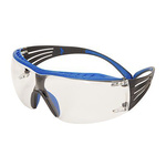 SF401SGAF-BLU | 3M SecureFit™ 400 Anti-Mist UV Safety Glasses, Clear Polycarbonate Lens