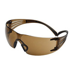 SF405SGAF-BLA | 3M SecureFit™ 400 Anti-Mist UV Safety Glasses, Brown Polycarbonate Lens