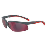 S2024AS-RED | 3M Solus Anti-Mist UV Safety Glasses, Grey Polycarbonate Lens