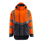 15501-231-14010 XL | Mascot Workwear HARLOW Orange/Navy Unisex Hi Vis Jacket, XL