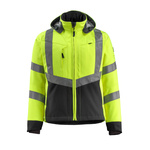 15502-246-1709 M | Mascot Workwear BLACKPOOL Yellow/Black Unisex Hi Vis Softshell Jacket, M
