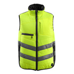 15565-249-1709 XL | Mascot Workwear GRIMSBY Yellow/Black Unisex Hi Vis Bodywarmer, XL