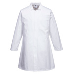 2208/W/L | Portwest White Unisex's 35% Cotton, 65% Polyester Durable Trousers, 96cm Waist