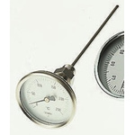 Jumo Dial Thermometer 0 °C to +40 °C, 608001/0180-628-018-10-000-46-01-150/000