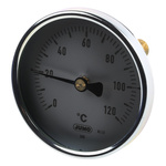Jumo Immersion Dial Thermometer 0 → +120 °C, 608001/0180-818-913-12-104-46-46-50/000