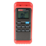 RS PRO RS52 Wired Digital Thermometer, K Probe, 2 Input(s), +1300 °C, +1999°F Max, ±0.2 Reading +1°C % Accuracy