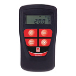 RS PRO Thermocouple Digital Thermometer for HVAC, Industrial Use, E, J, K, N, R, S, T Probe, 1 Input(s), +1372°C Max,
