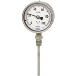 WIKA Dial Thermometer 0 → +120 °C, 3628605