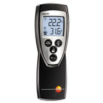Testo 922 Differential Thermometer Kit for HVAC, Industrial Use, K Probe, 2 Input(s), +1000°C Max, ±0,5 °C Accuracy