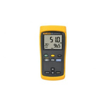 Fluke 51 II Wired Digital Thermometer for Industrial Use, E, J, K, N, R, S, T Probe, 1 Input(s), +1767°C Max, ±(0.05 %