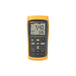 Fluke 54 II B Wired Digital Thermometer for Industrial Use, E, J, K, N, R, S, T Probe, 2 Input(s), +1767°C Max, ±0.3 K