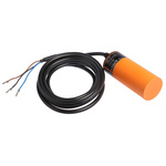 ifm electronic Capacitive Barrel-Style Proximity Sensor, 20 mm Detection, PNP Output, 10 → 36 V dc, IP65