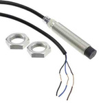 Omron Inductive Barrel-Style Proximity Sensor, M12 x 1, 8 mm Detection, NPN Normally Open Output, 10 → 30 V dc,