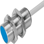 Festo SIEN Series Inductive Barrel-Style Proximity Sensor, M18 x 1, 5 mm Detection, NPN Output, 10 → 30 V dc,