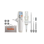 Testo 105 Wireless Digital Thermometer for Food Industry Use, Immersion, Penetration Probe, 1 Input(s), +275°C Max,