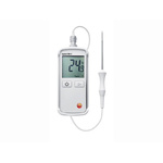 Testo 108-2 Wireless Digital Thermometer for Food Industry Use, Type T Thermocouple Probe, 1 Input(s), +300°C Max, ±0.5