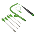 RS PRO Type K Thermocouple Temperature Probe Kit, +1100 °C Max
