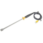 Fluke K Surface Temperature Probe, 322.6mm Length, 22.9mm Diameter, +600 °C Max, With SYS Calibration
