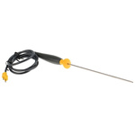 Fluke K General Thermocouple, 213mm Length, 3.2mm Diameter, +1090 °C Max, With SYS Calibration