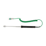 Martindale K Spring Loaded K Temperature Probe, 130mm Length, 6mm Diameter, 600 °C Max